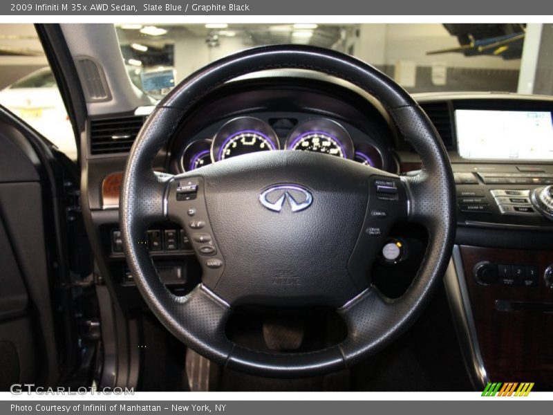 Slate Blue / Graphite Black 2009 Infiniti M 35x AWD Sedan