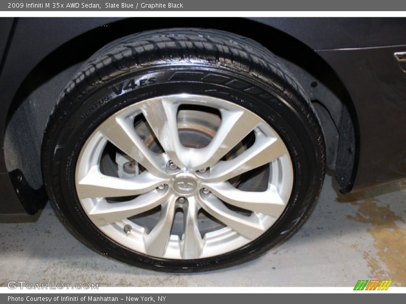 Slate Blue / Graphite Black 2009 Infiniti M 35x AWD Sedan