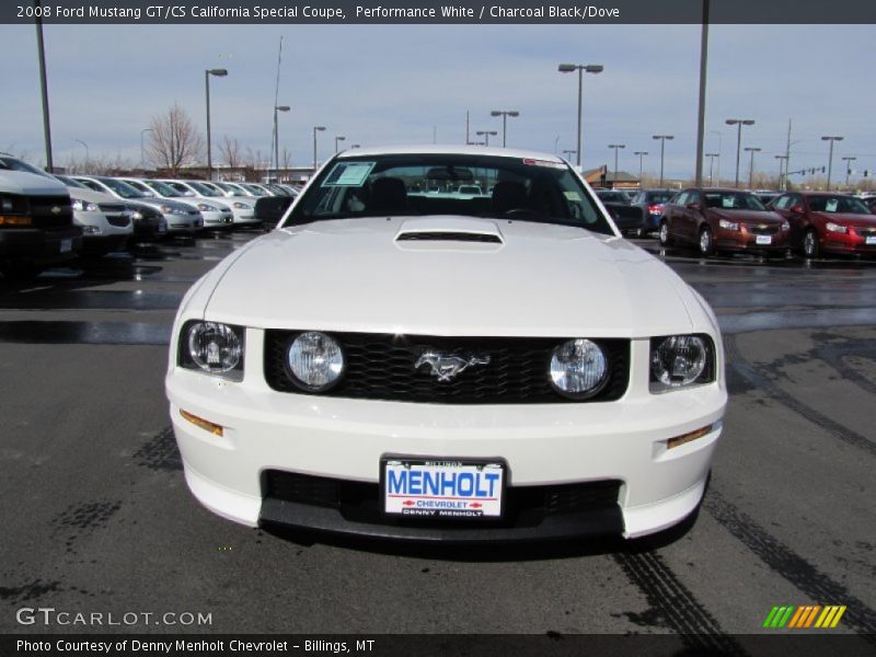 Performance White / Charcoal Black/Dove 2008 Ford Mustang GT/CS California Special Coupe