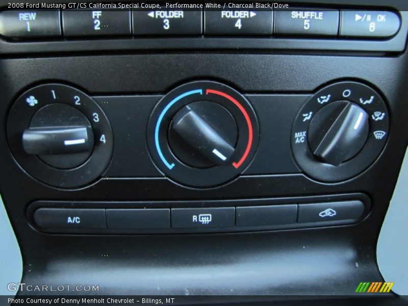 Controls of 2008 Mustang GT/CS California Special Coupe