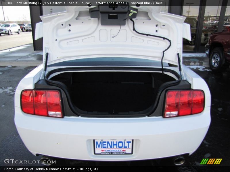 Performance White / Charcoal Black/Dove 2008 Ford Mustang GT/CS California Special Coupe