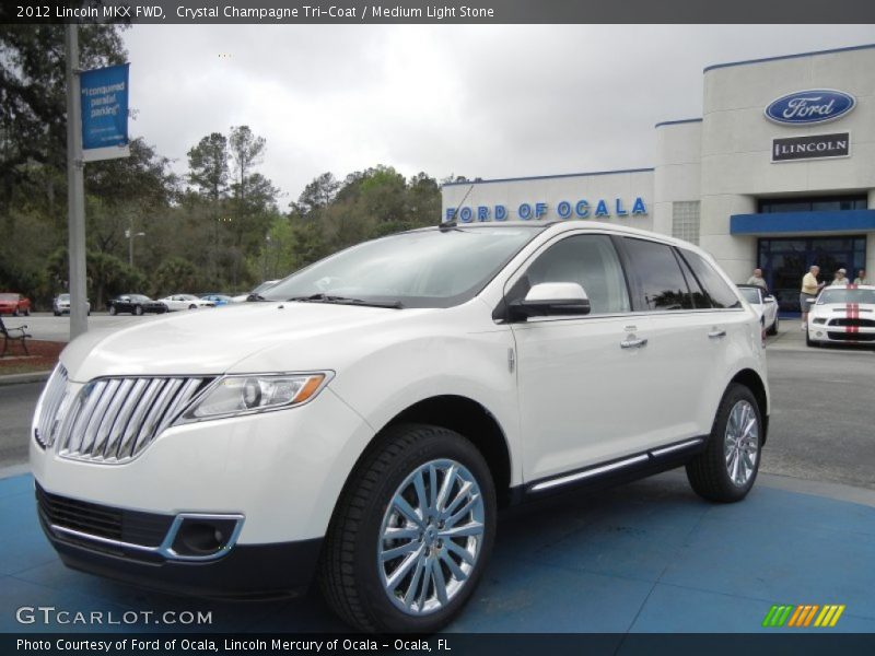Crystal Champagne Tri-Coat / Medium Light Stone 2012 Lincoln MKX FWD