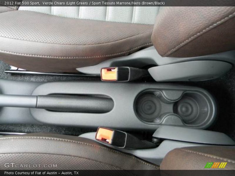 Verde Chiaro (Light Green) / Sport Tessuto Marrone/Nero (Brown/Black) 2012 Fiat 500 Sport