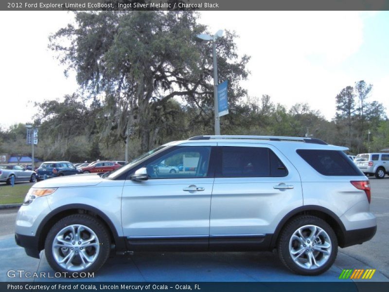 Ingot Silver Metallic / Charcoal Black 2012 Ford Explorer Limited EcoBoost
