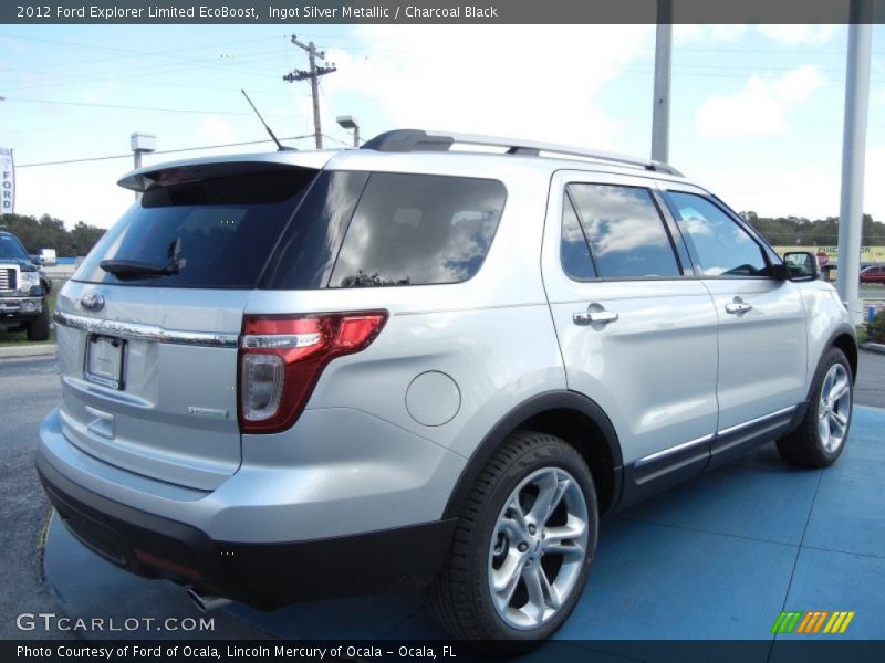 Ingot Silver Metallic / Charcoal Black 2012 Ford Explorer Limited EcoBoost