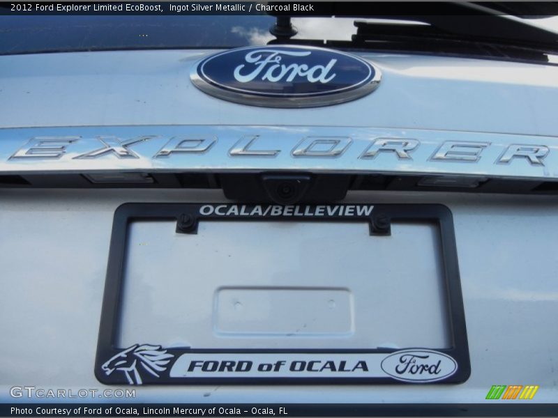 Ingot Silver Metallic / Charcoal Black 2012 Ford Explorer Limited EcoBoost