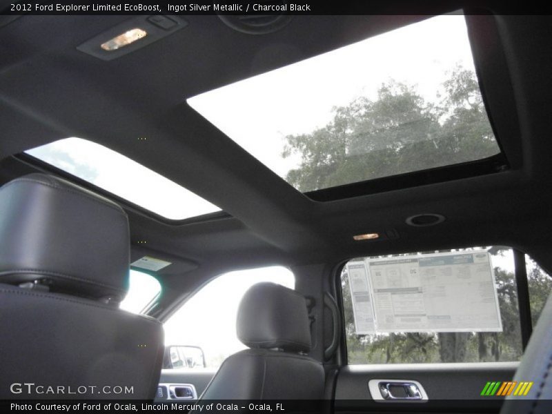 Ingot Silver Metallic / Charcoal Black 2012 Ford Explorer Limited EcoBoost