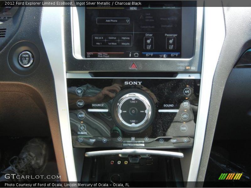 Ingot Silver Metallic / Charcoal Black 2012 Ford Explorer Limited EcoBoost