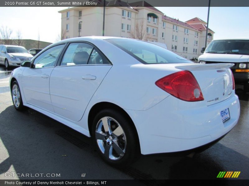 Summit White / Ebony 2010 Pontiac G6 GT Sedan