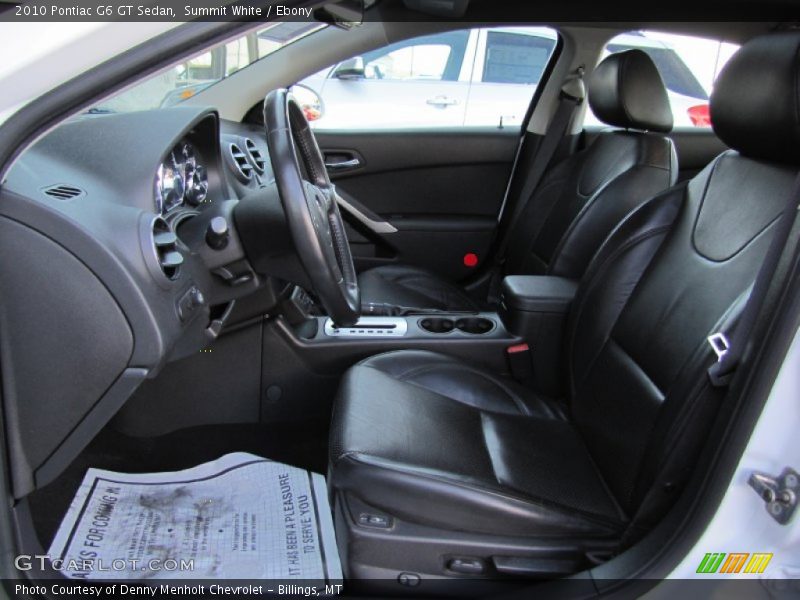 Summit White / Ebony 2010 Pontiac G6 GT Sedan