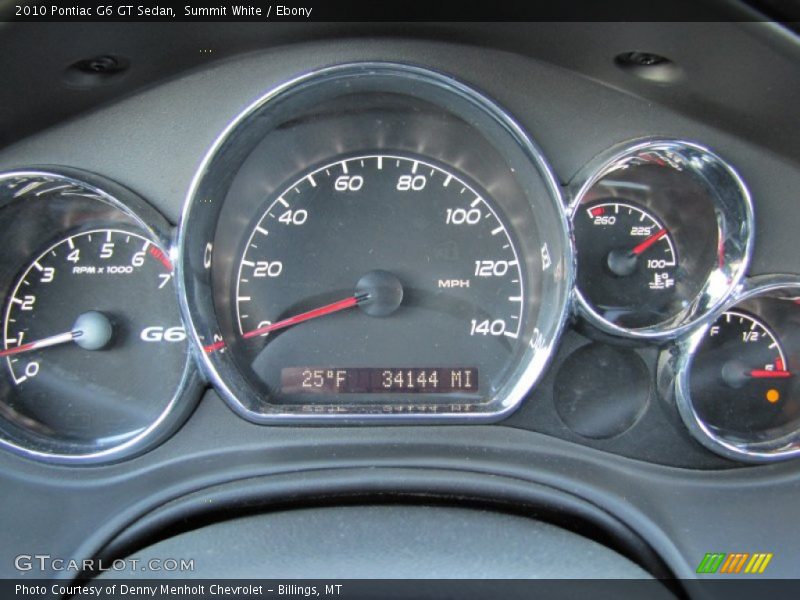 Summit White / Ebony 2010 Pontiac G6 GT Sedan