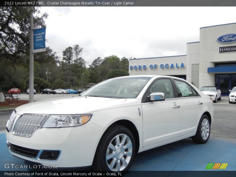 Crystal Champagne Metallic Tri-Coat / Light Camel 2012 Lincoln MKZ FWD