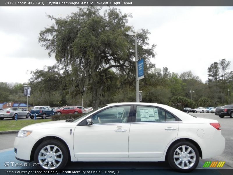 Crystal Champagne Metallic Tri-Coat / Light Camel 2012 Lincoln MKZ FWD