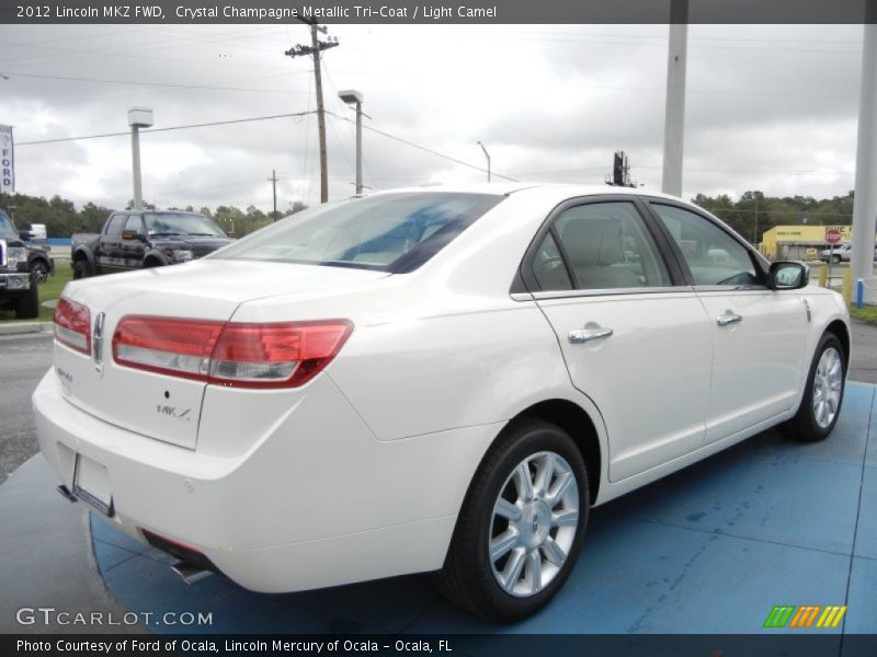 Crystal Champagne Metallic Tri-Coat / Light Camel 2012 Lincoln MKZ FWD