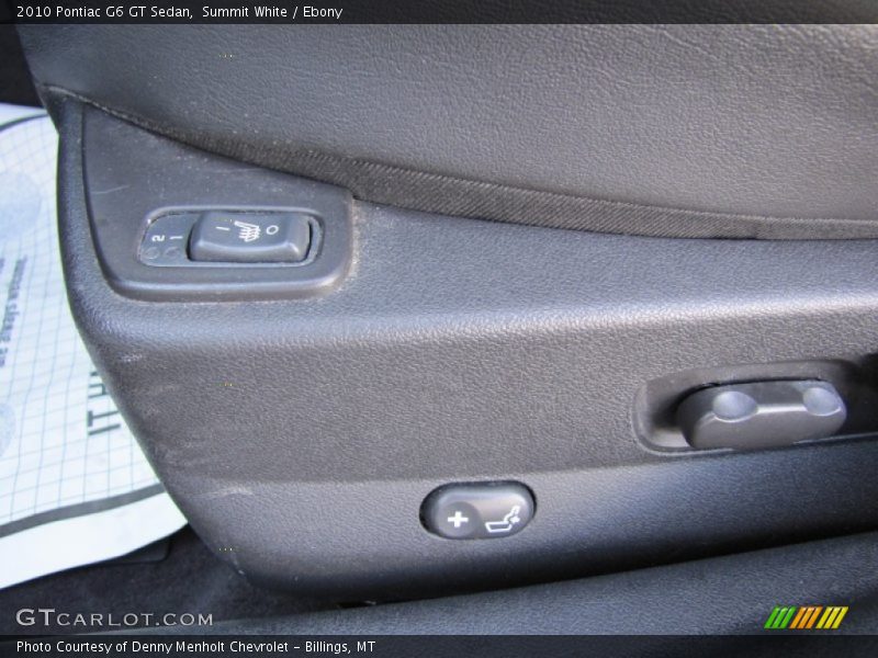 Summit White / Ebony 2010 Pontiac G6 GT Sedan
