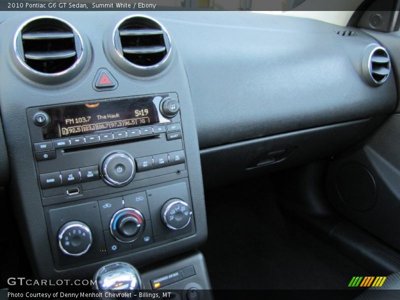 Summit White / Ebony 2010 Pontiac G6 GT Sedan