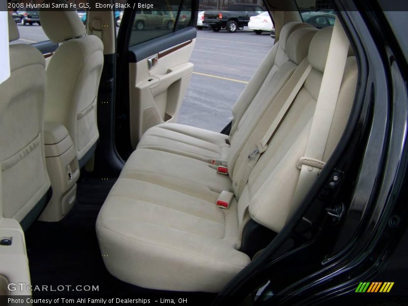 Ebony Black / Beige 2008 Hyundai Santa Fe GLS