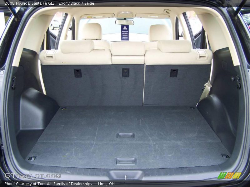Ebony Black / Beige 2008 Hyundai Santa Fe GLS