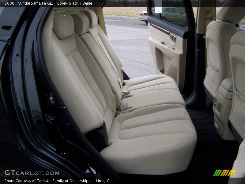 Ebony Black / Beige 2008 Hyundai Santa Fe GLS