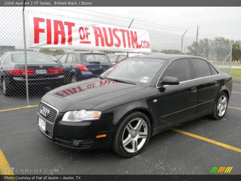 Brilliant Black / Ebony 2006 Audi A4 2.0T Sedan