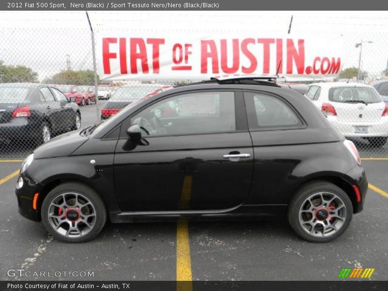 Nero (Black) / Sport Tessuto Nero/Nero (Black/Black) 2012 Fiat 500 Sport