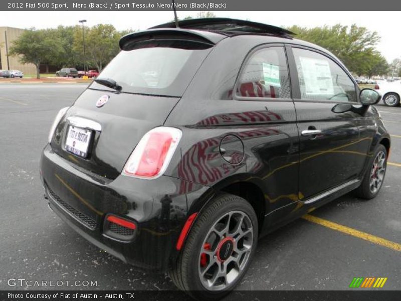 Nero (Black) / Sport Tessuto Nero/Nero (Black/Black) 2012 Fiat 500 Sport
