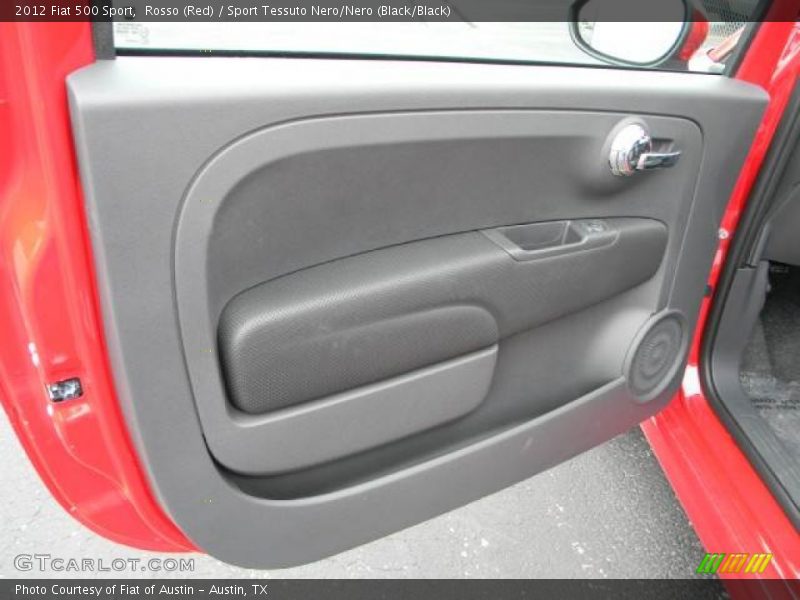 Rosso (Red) / Sport Tessuto Nero/Nero (Black/Black) 2012 Fiat 500 Sport