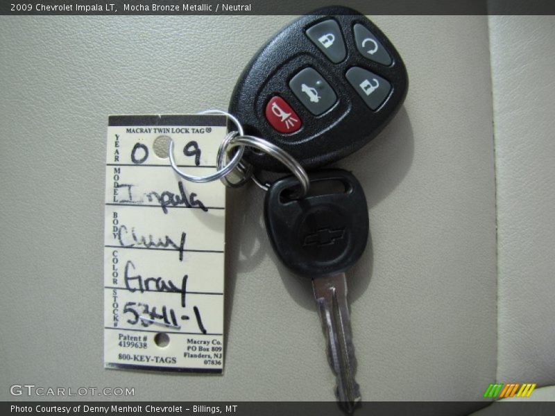 Keys of 2009 Impala LT