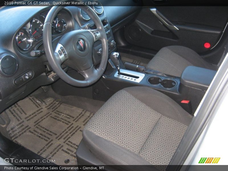 Quicksilver Metallic / Ebony 2010 Pontiac G6 GT Sedan