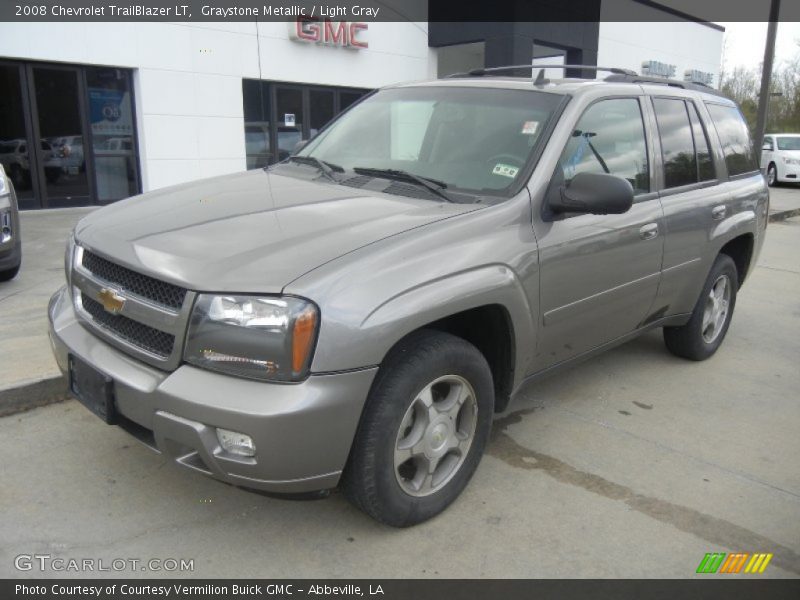 Graystone Metallic / Light Gray 2008 Chevrolet TrailBlazer LT