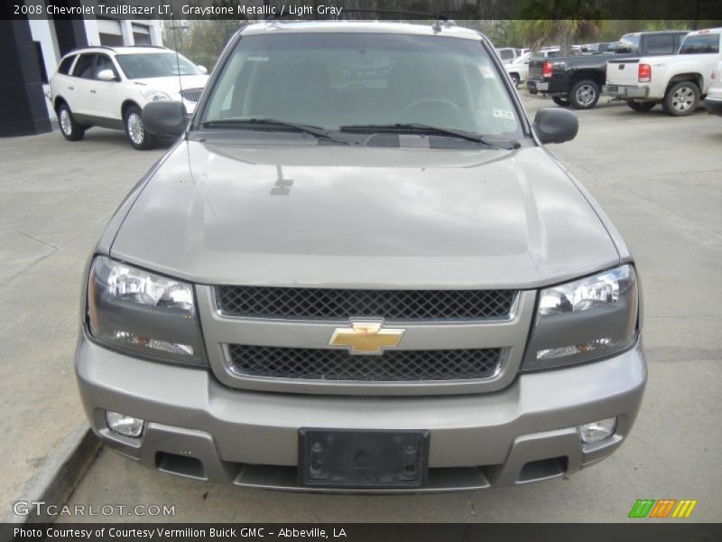 Graystone Metallic / Light Gray 2008 Chevrolet TrailBlazer LT