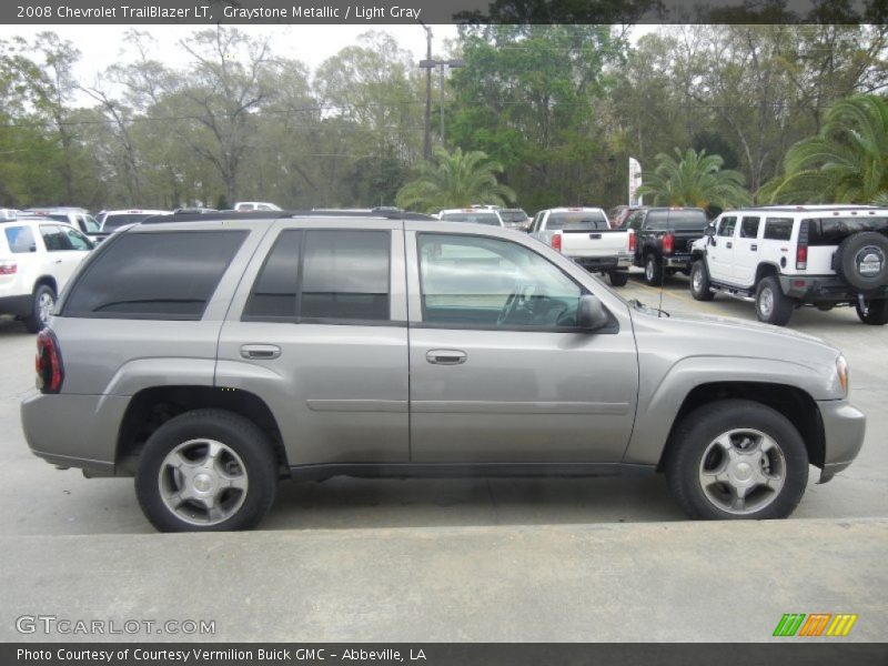 Graystone Metallic / Light Gray 2008 Chevrolet TrailBlazer LT