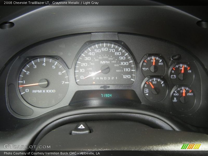 Graystone Metallic / Light Gray 2008 Chevrolet TrailBlazer LT