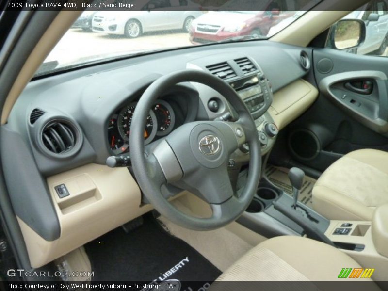 Black / Sand Beige 2009 Toyota RAV4 4WD