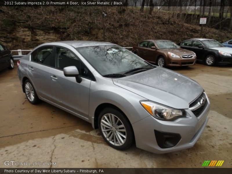 Ice Silver Metallic / Black 2012 Subaru Impreza 2.0i Premium 4 Door