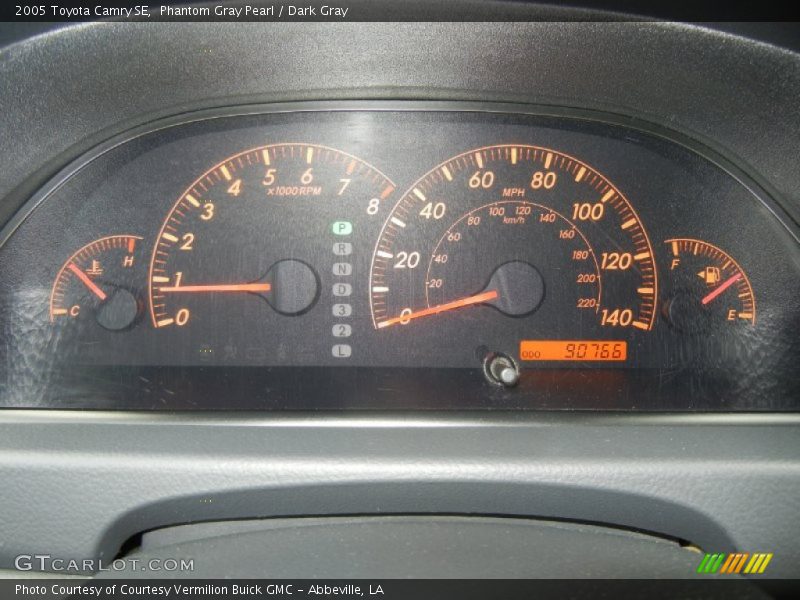 Phantom Gray Pearl / Dark Gray 2005 Toyota Camry SE