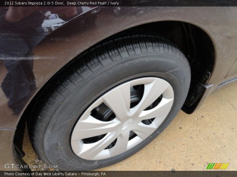 Deep Cherry Red Pearl / Ivory 2012 Subaru Impreza 2.0i 5 Door