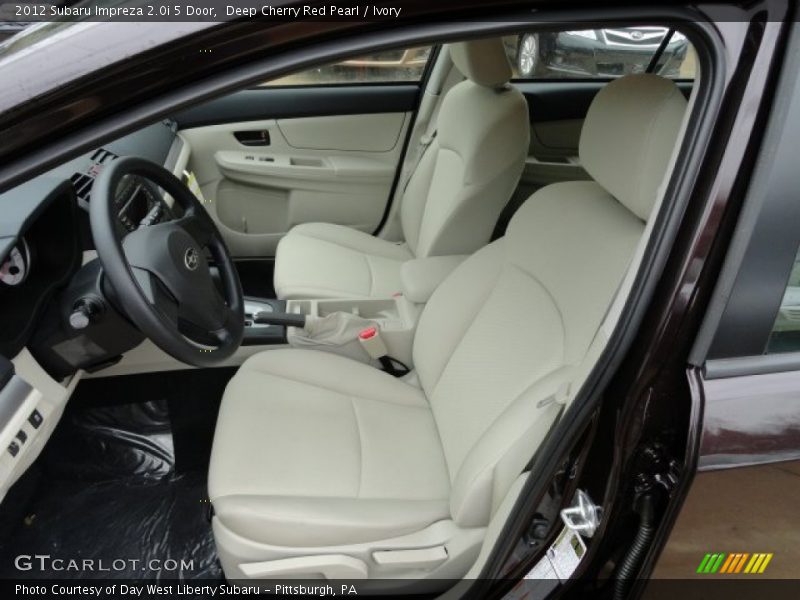 Deep Cherry Red Pearl / Ivory 2012 Subaru Impreza 2.0i 5 Door