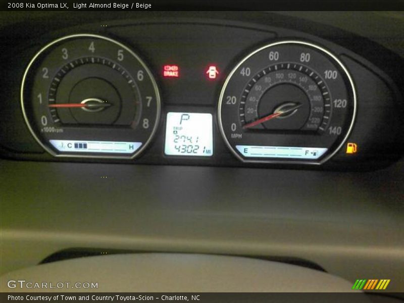 Light Almond Beige / Beige 2008 Kia Optima LX