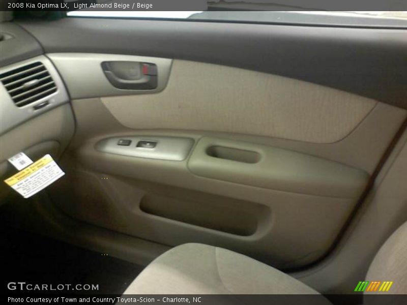 Light Almond Beige / Beige 2008 Kia Optima LX