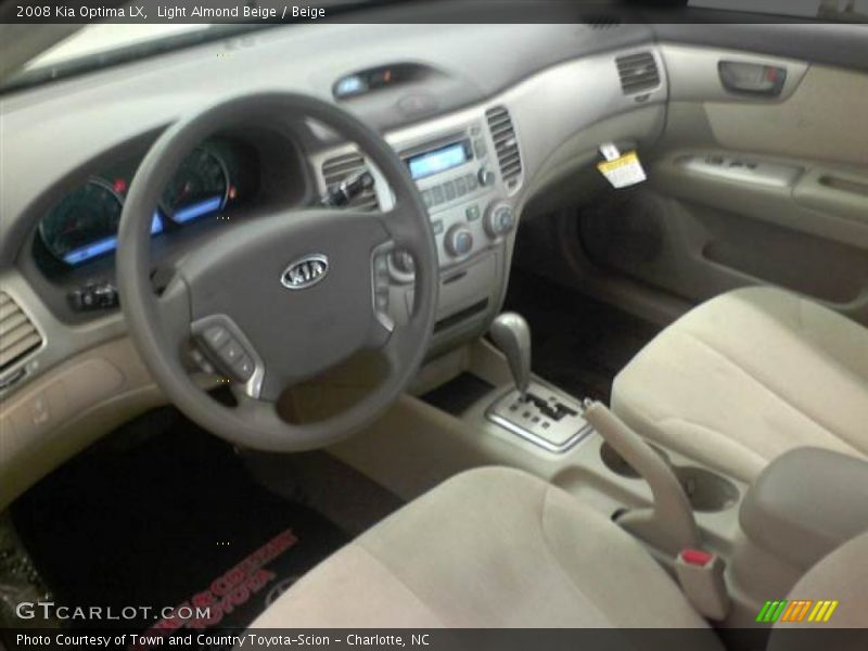 Light Almond Beige / Beige 2008 Kia Optima LX