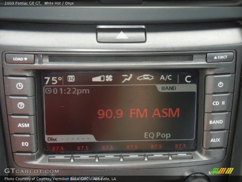 White Hot / Onyx 2009 Pontiac G8 GT