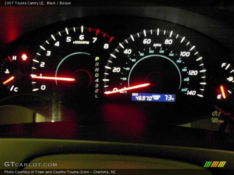 Black / Bisque 2007 Toyota Camry LE