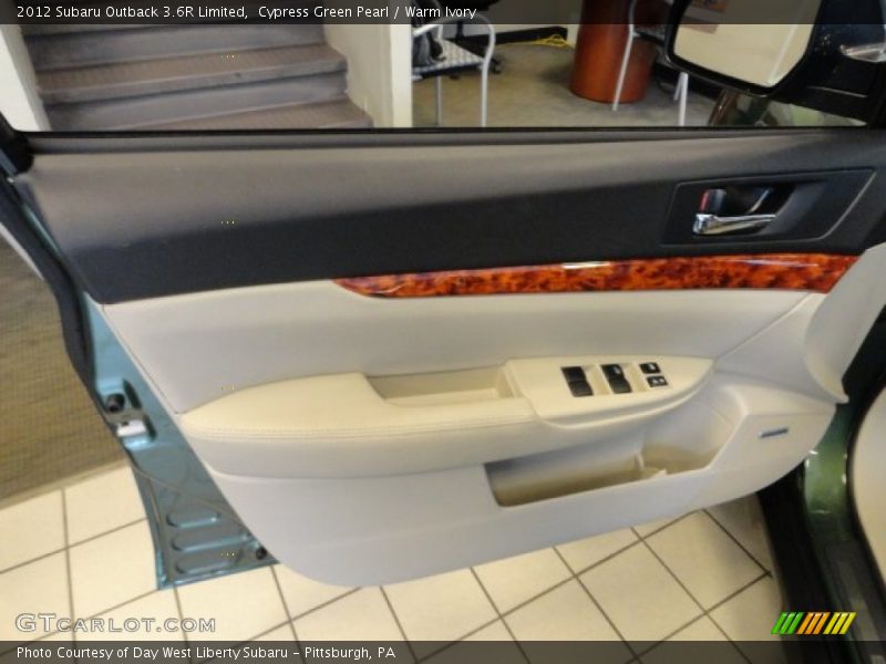 Cypress Green Pearl / Warm Ivory 2012 Subaru Outback 3.6R Limited