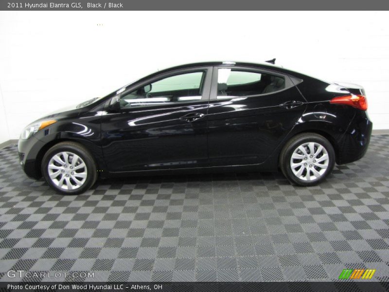 Black / Black 2011 Hyundai Elantra GLS