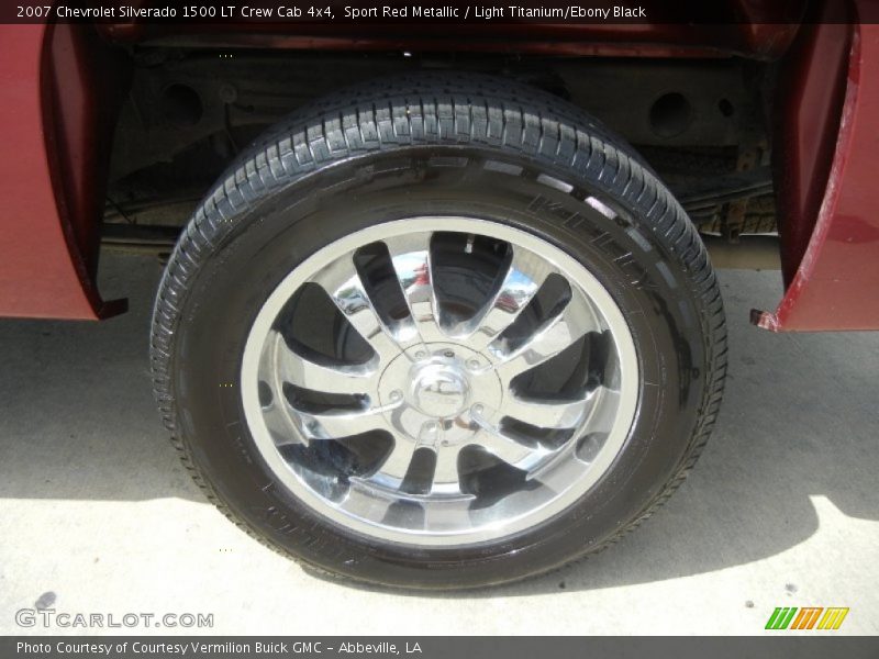 Sport Red Metallic / Light Titanium/Ebony Black 2007 Chevrolet Silverado 1500 LT Crew Cab 4x4
