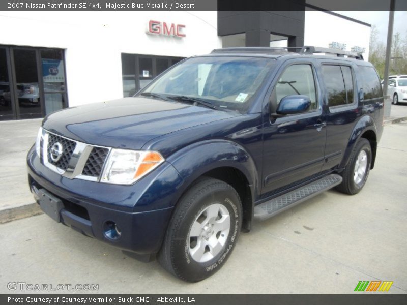 Majestic Blue Metallic / Desert 2007 Nissan Pathfinder SE 4x4