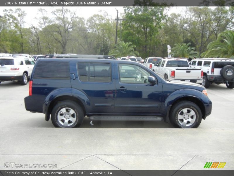 Majestic Blue Metallic / Desert 2007 Nissan Pathfinder SE 4x4
