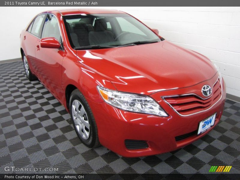 Barcelona Red Metallic / Ash 2011 Toyota Camry LE