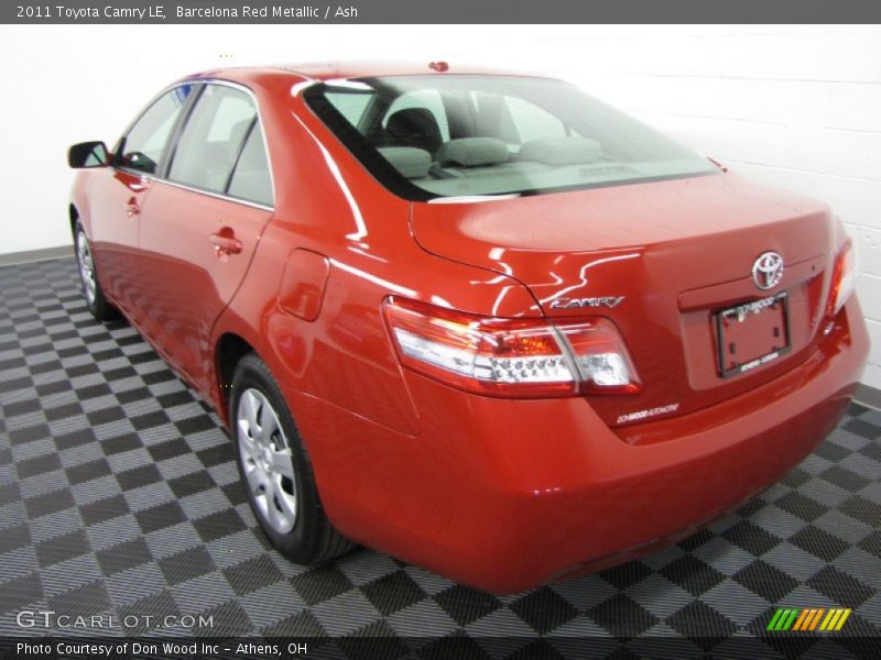 Barcelona Red Metallic / Ash 2011 Toyota Camry LE